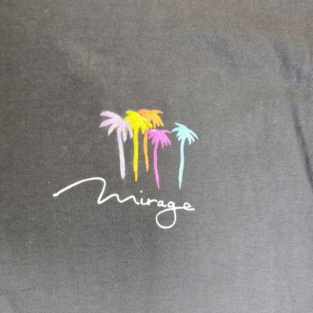 Vintage Mirage T Shirt Size Large Black Palm Trees - Picture 2 of 4